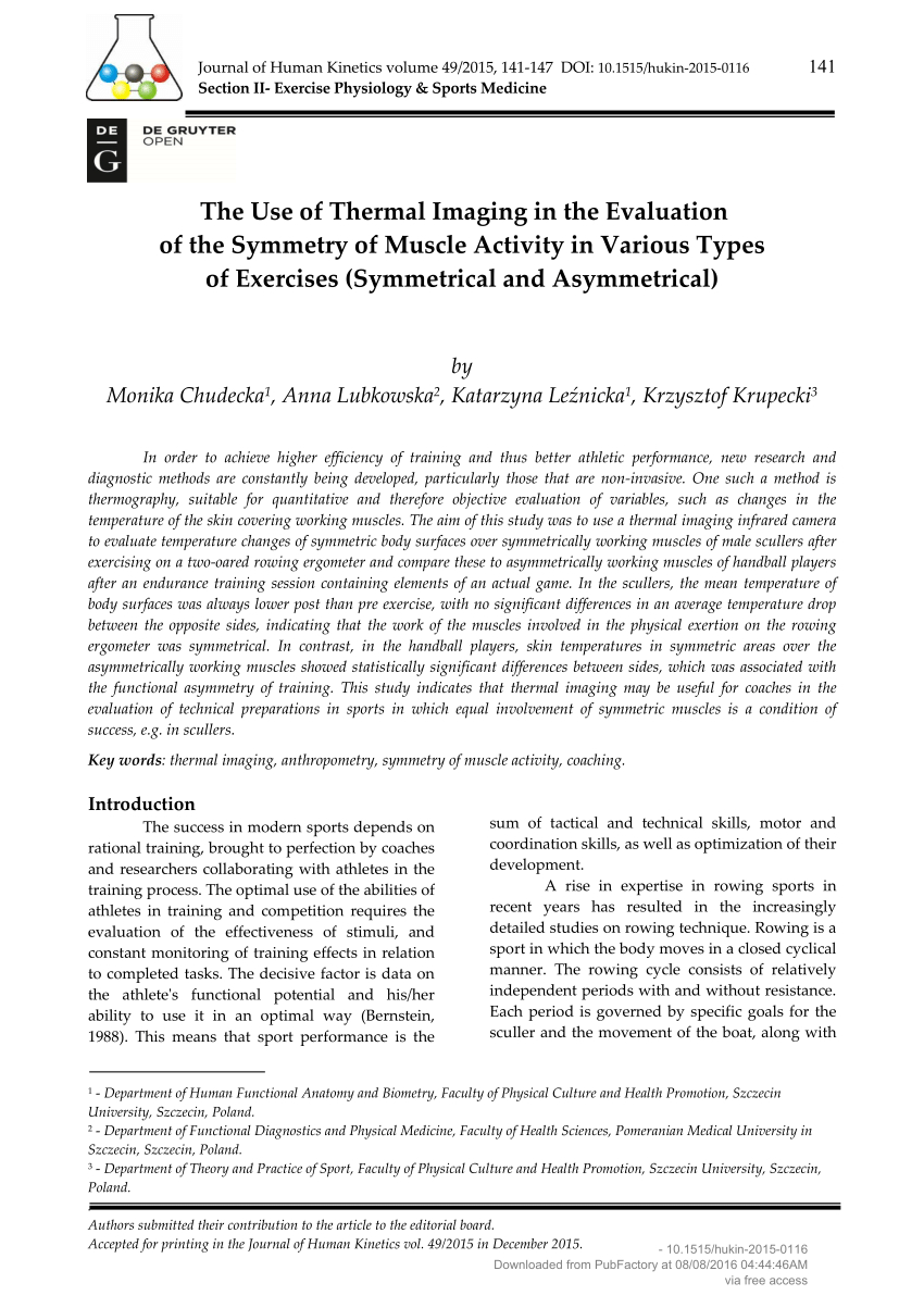 Pdf) The Use Of Thermal Imaging In The Evaluation Of The Throughout Thermal Imaging Report Template