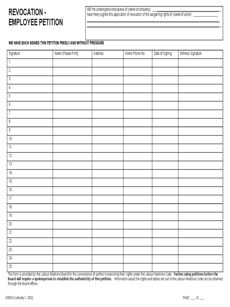Petition Template – 4 Free Templates In Pdf, Word, Excel In Blank Petition Template