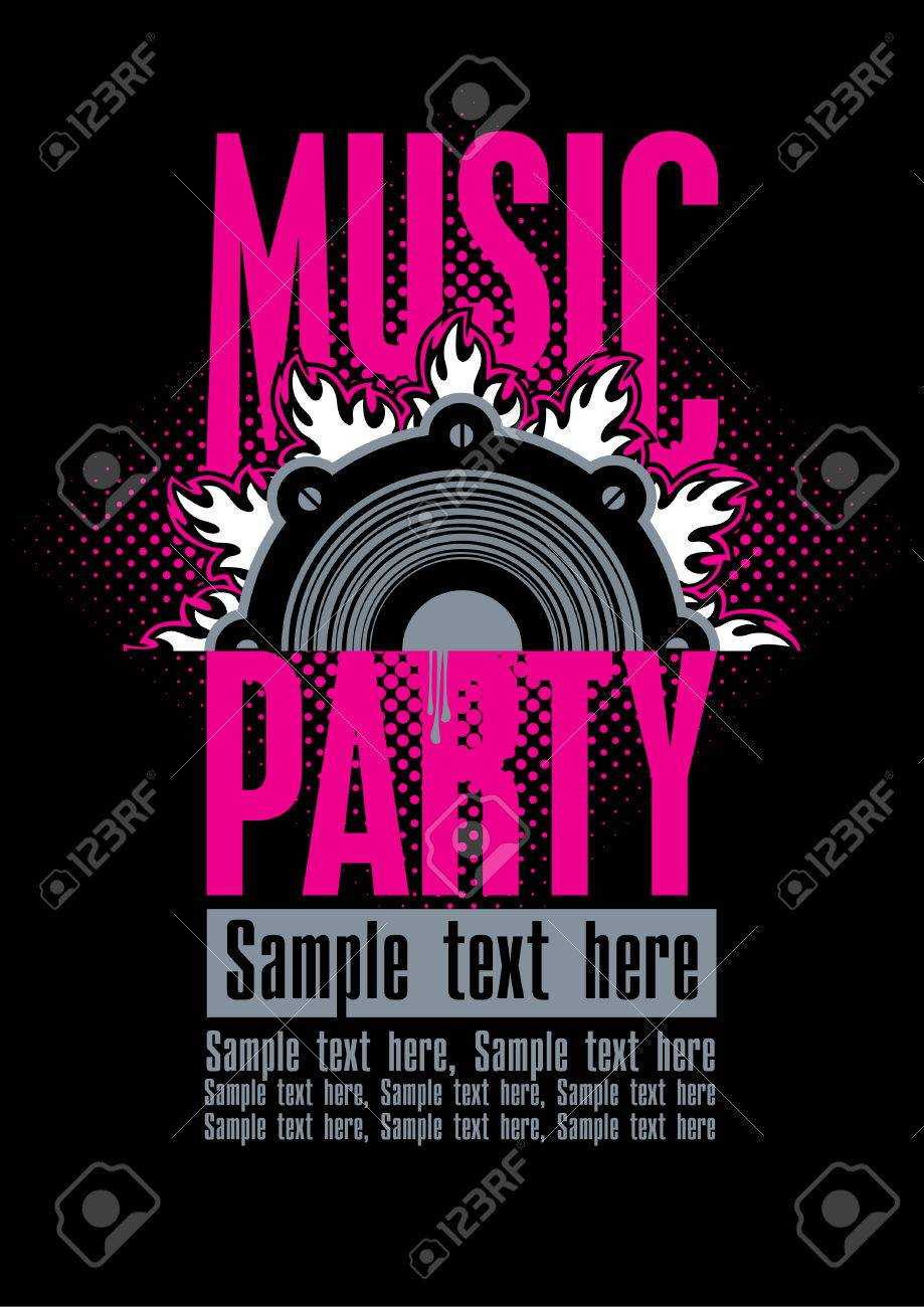 Playbill For The Musical Party With Speaker Inside Playbill Template Word