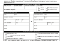 Police Report - Fill Online, Printable, Fillable, Blank for Police Report Template Pdf