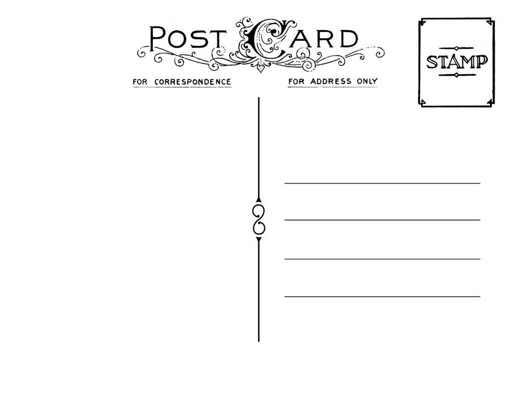 Postcardpedia: Free Printable Postcard Templates Pertaining To Free Blank Postcard Template For Word