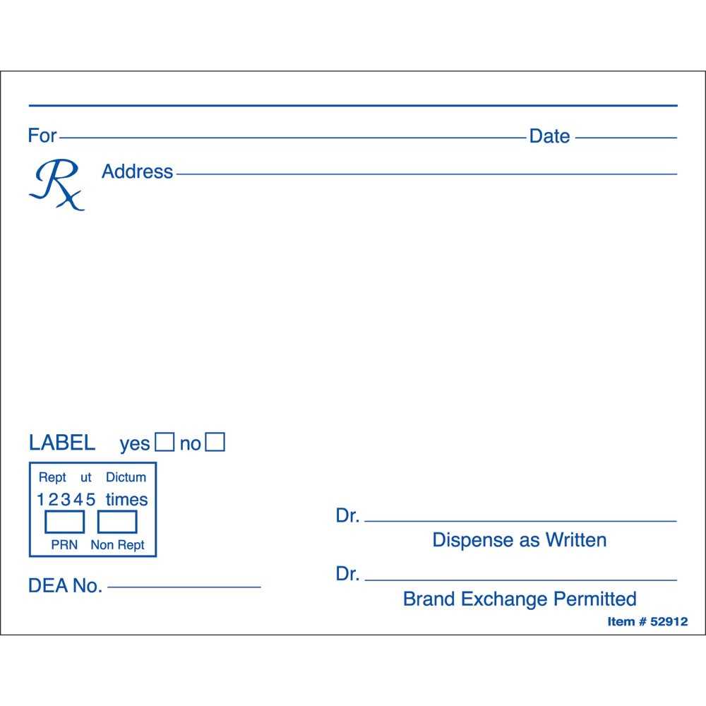 Prescription Label Template Microsoft Word - Calep Regarding Doctors Prescription Template Word