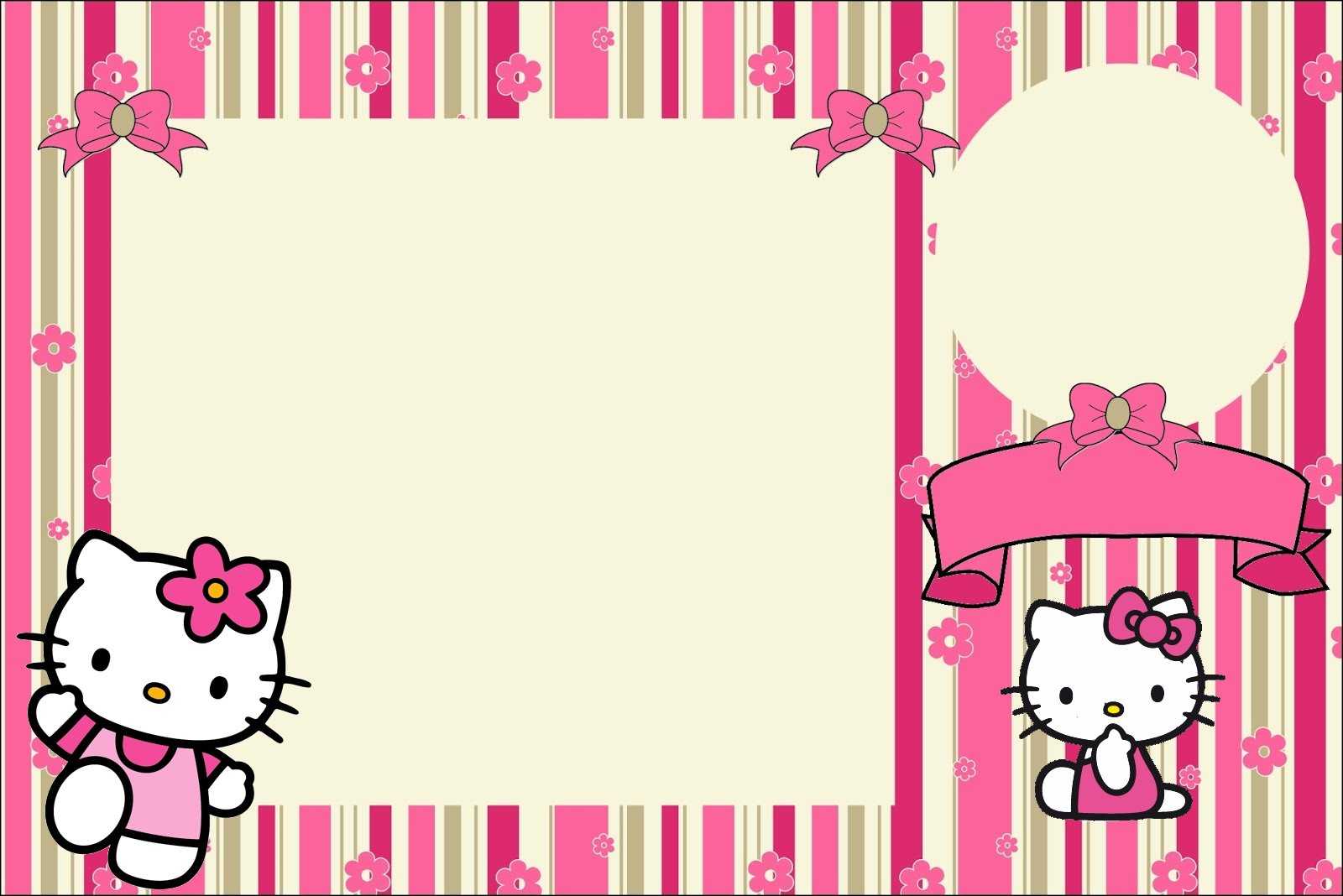 Printable Hello Kitty Invitations – Dalep.midnightpig.co Pertaining To Hello Kitty Birthday Banner Template Free