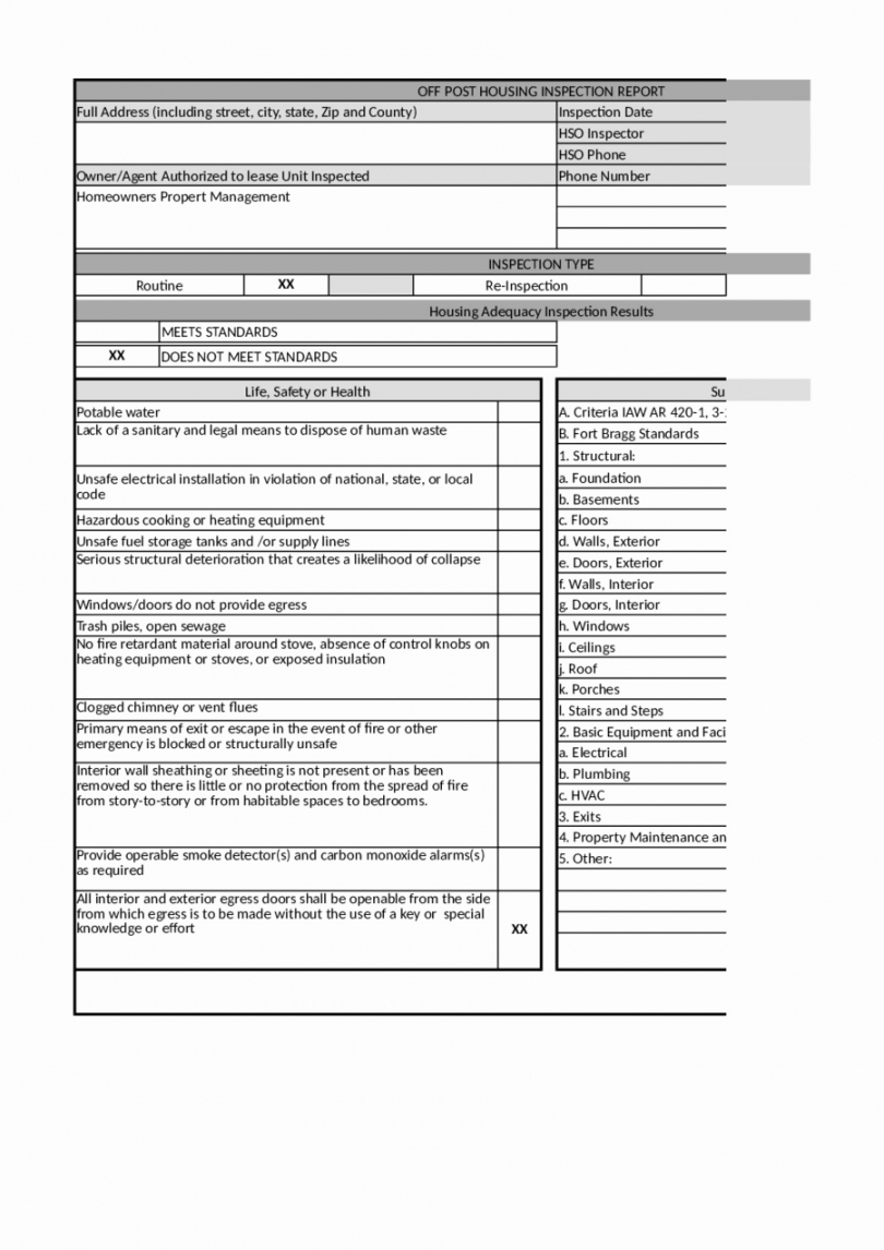 Printable Home Inspection Report Template Elegant 2018 Home For Home Inspection Report Template