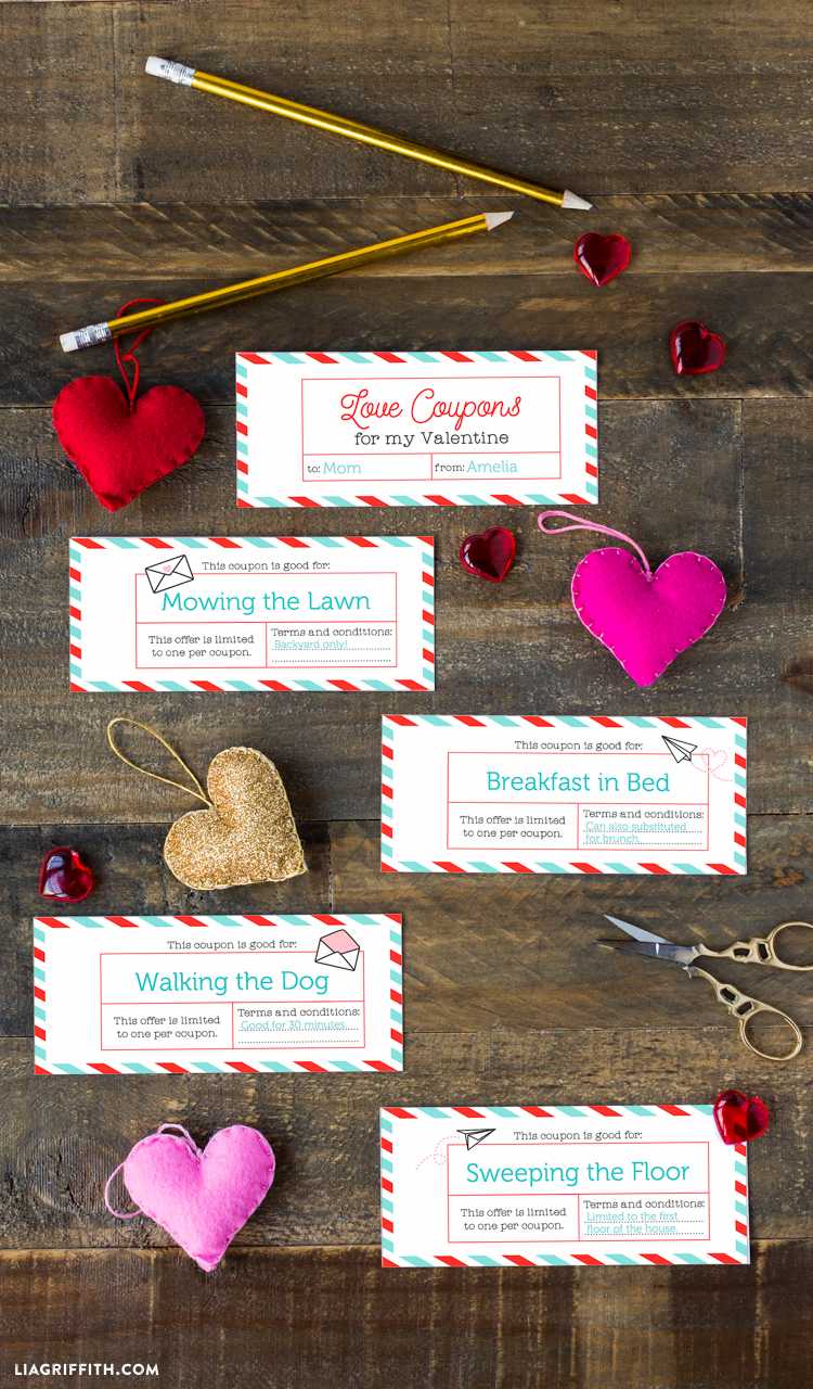 Printable Love Coupons – Lia Griffith Throughout Love Coupon Template For Word