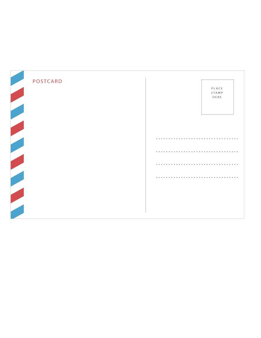 Printable Postcard Templates – Dalep.midnightpig.co In Free Blank Postcard Template For Word