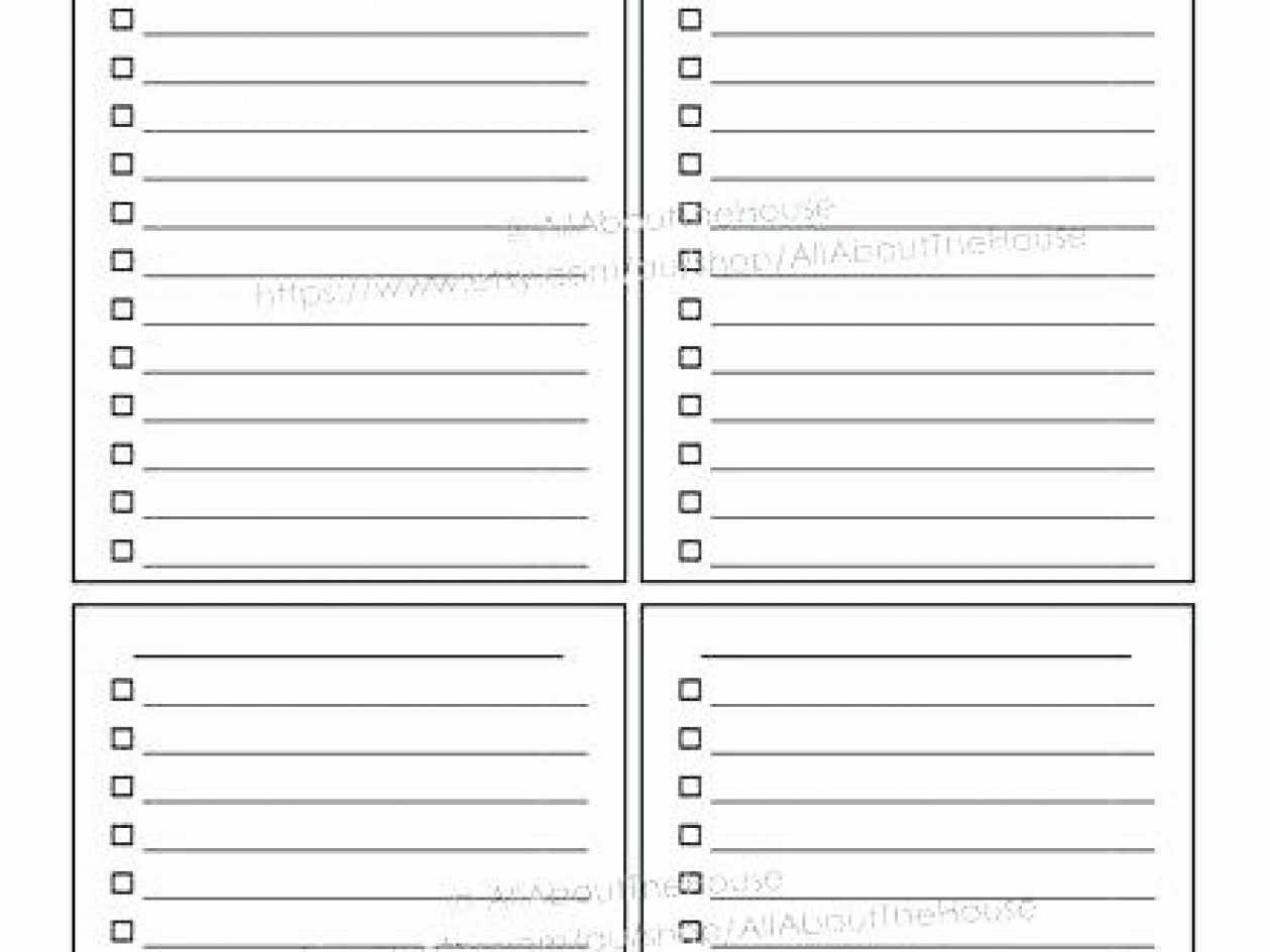 Printable To Do List Templates In Blank Checklist Template Pdf