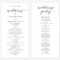 Printable Wedding Program Templates ~ Wedding Invitation Pertaining To Free Printable Wedding Program Templates Word