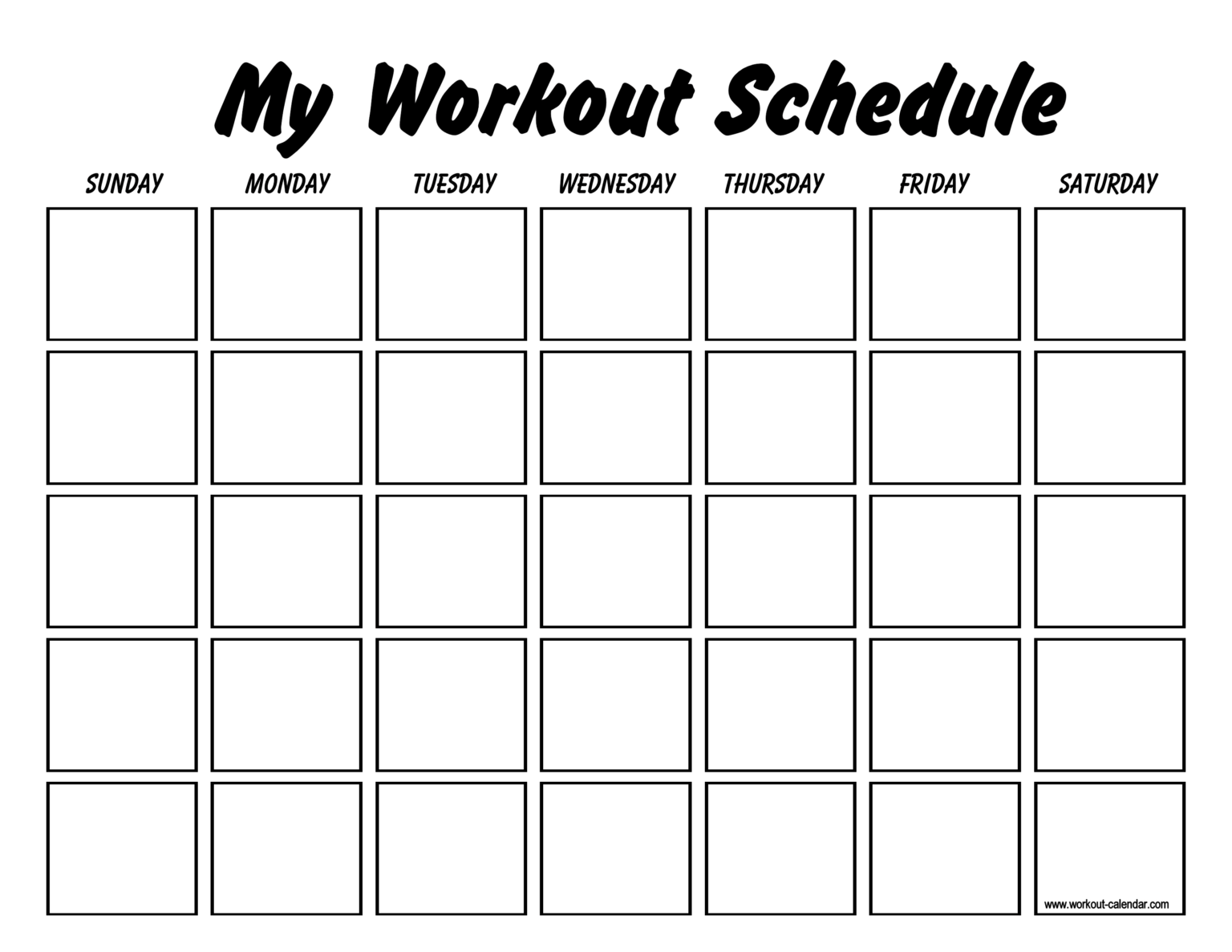Printable Workout Log Sheets Templates At For Blank Workout Schedule 