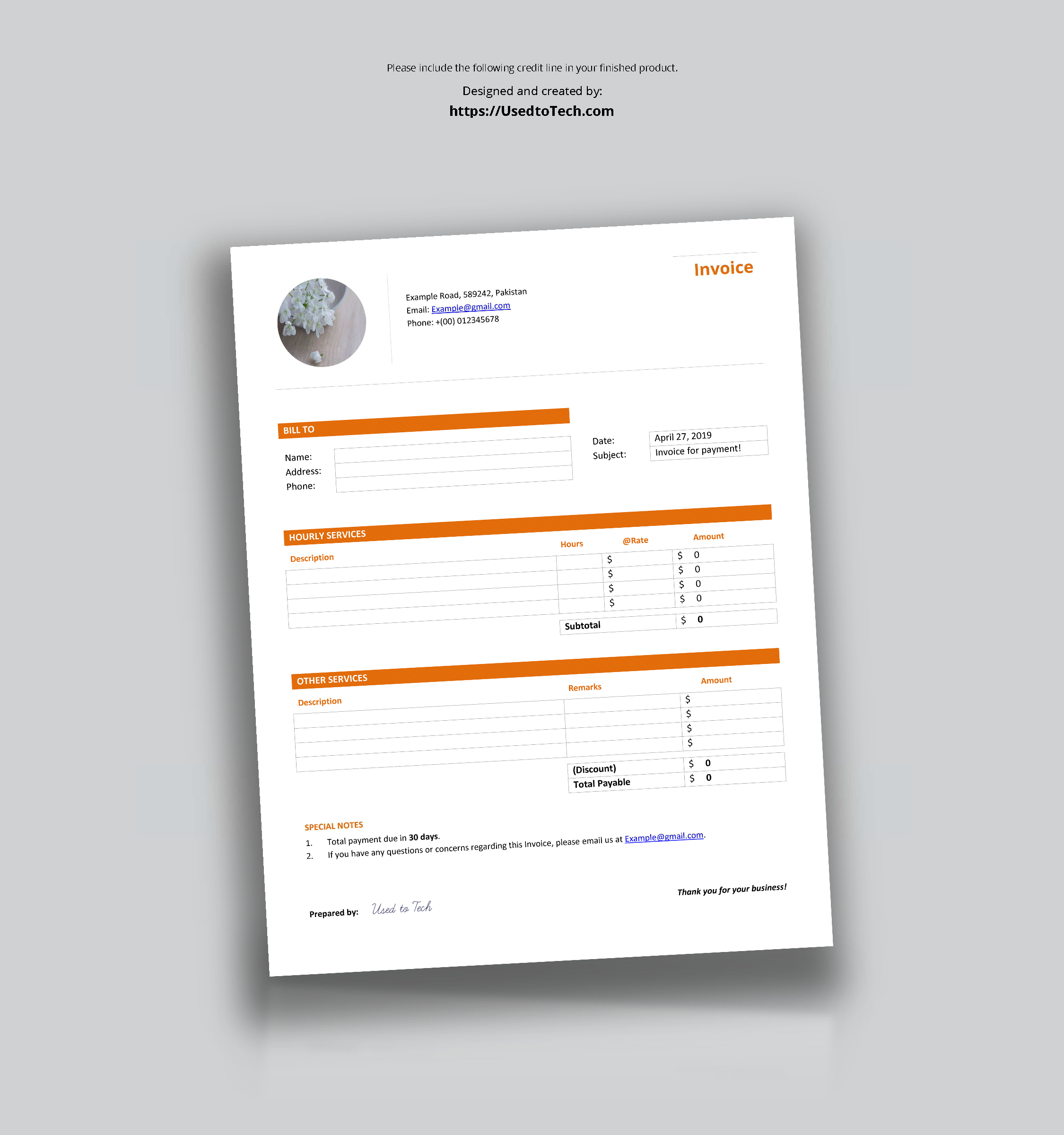 Professional Looking & Free Invoice Template In Word – Used Pertaining To Header Templates For Word