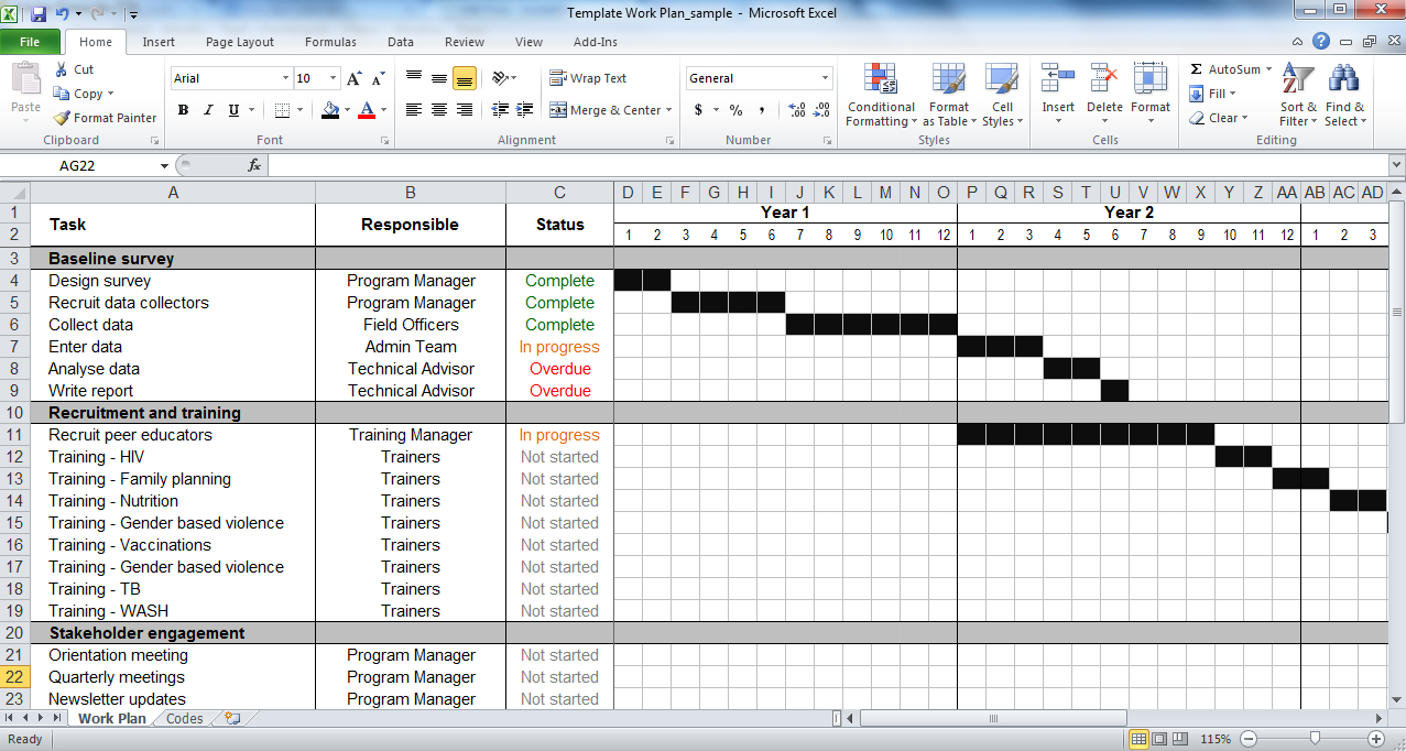Program Plan Template Excel – Calep.midnightpig.co For Work Plan Template Word