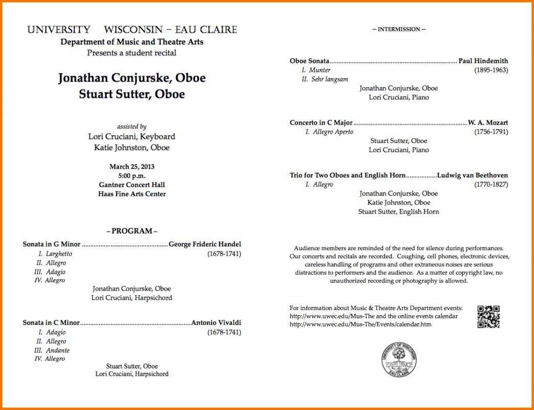 Programme Template Word – Calep.midnightpig.co Inside Playbill Template Word
