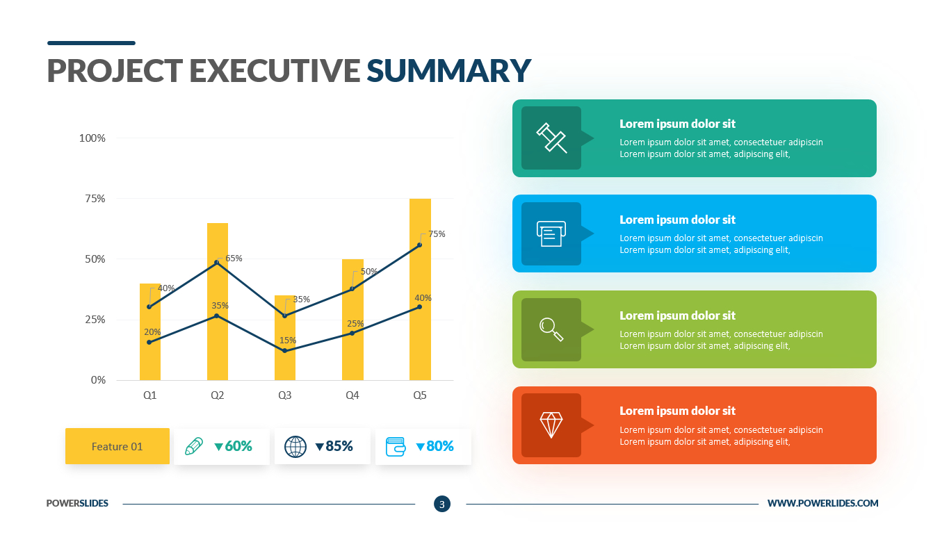 Project Executive Summary – Powerslides Throughout Executive Summary Project Status Report Template