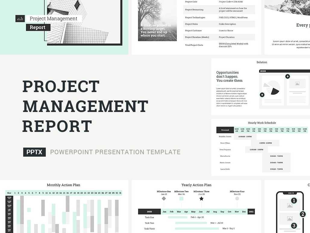 Project Management Report Presentation Templatejetz Pertaining To Strategic Management Report Template
