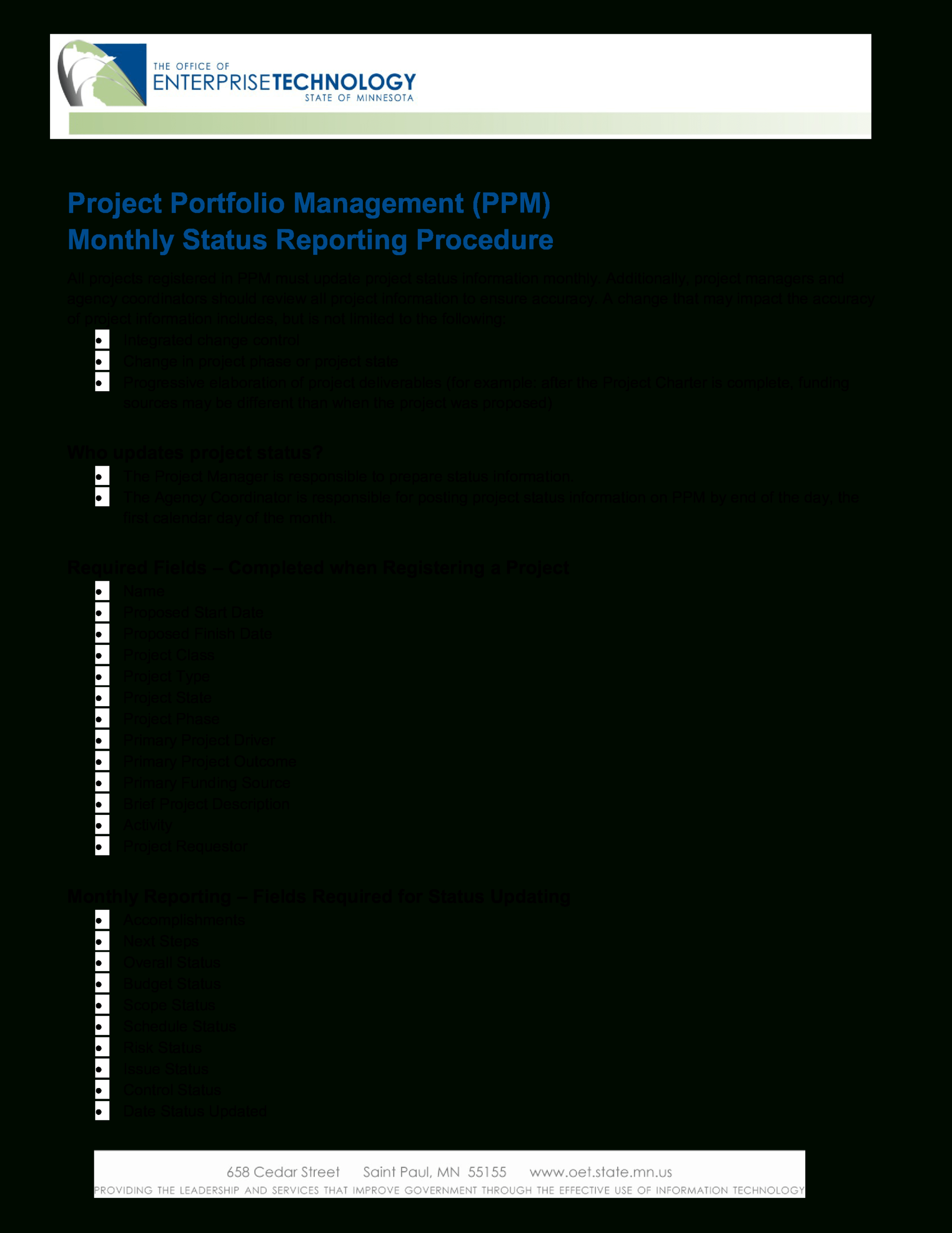 Project Management Status Report | Templates At Regarding Funding Report Template