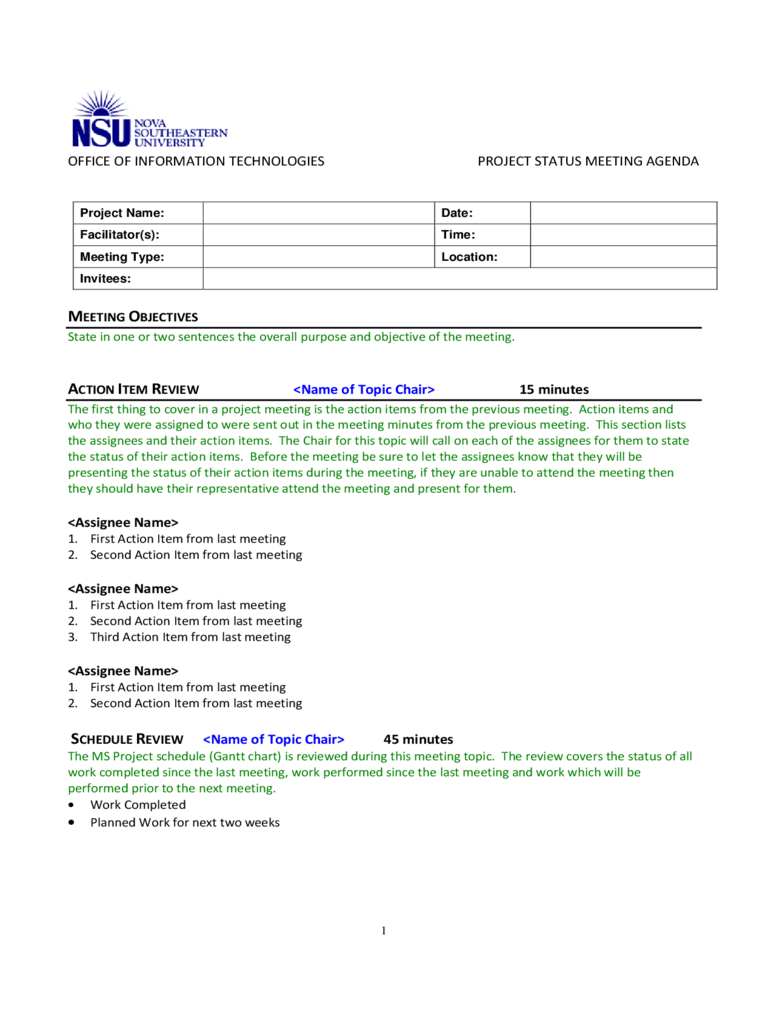 Project Meeting Agenda Template – 2 Free Templates In Pdf With Regard To Free Meeting Agenda Templates For Word
