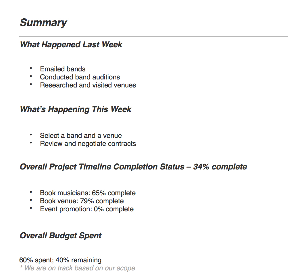 Project Report Example – Calep.midnightpig.co Pertaining To Project Management Final Report Template