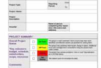 Project Status Sheet - Calep.midnightpig.co in Project Status Report Template Excel Download Filetype Xls