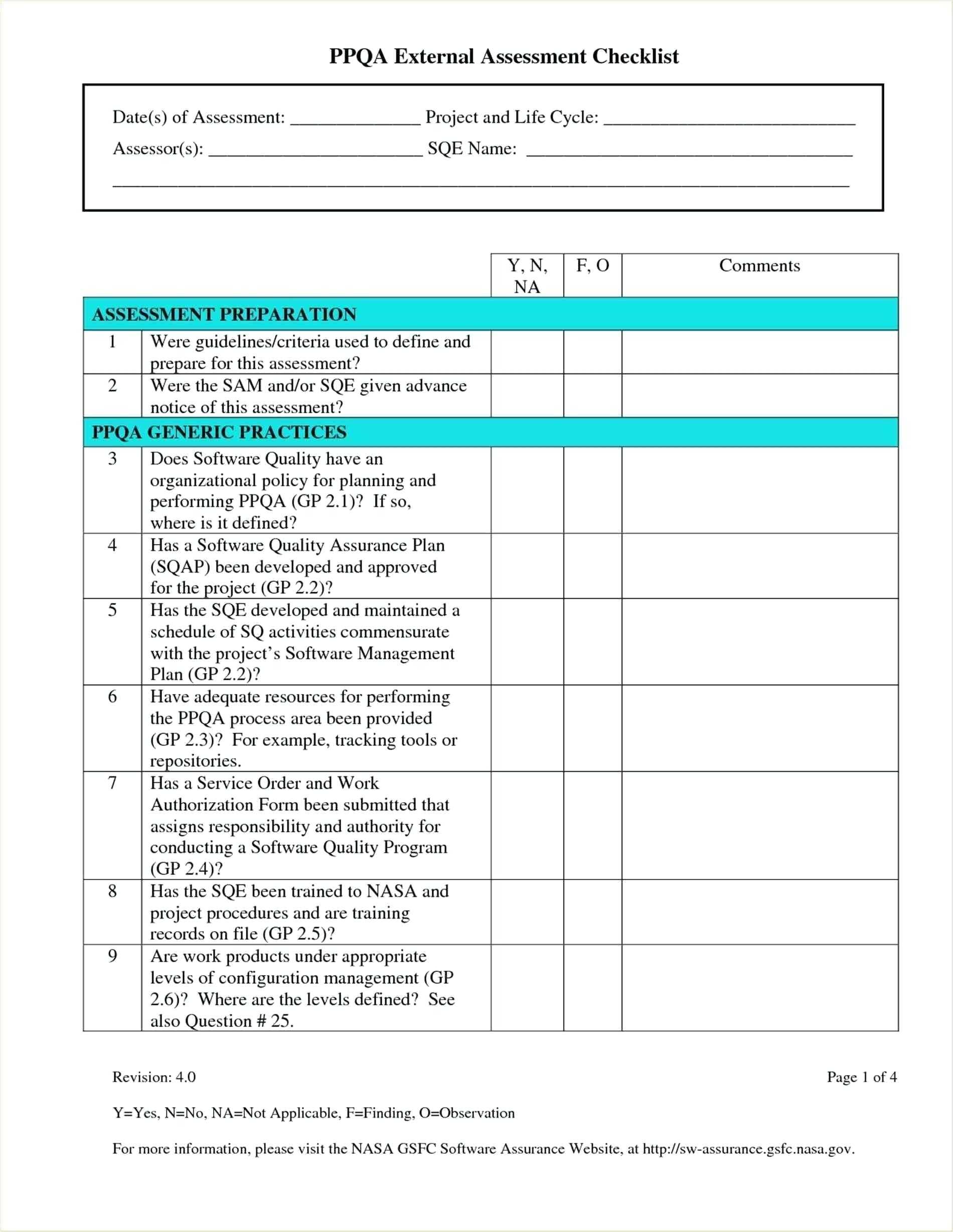 Quality Control Format In Excel Assurance Template Free For Software Quality Assurance Report Template