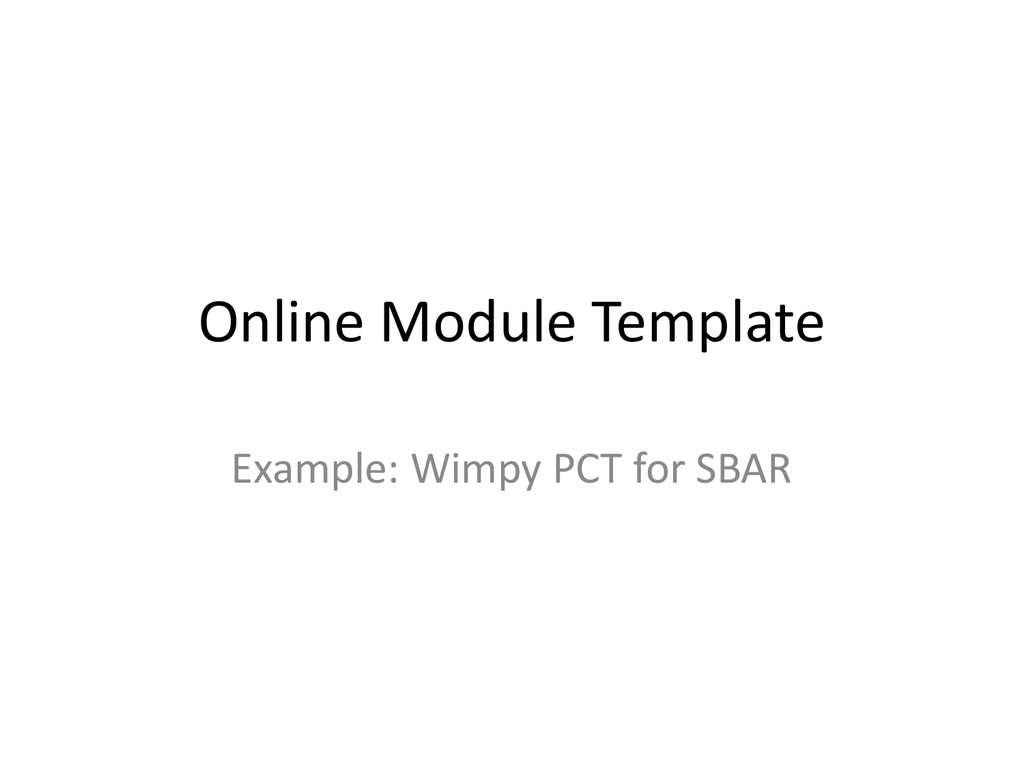 Question For Sbar Template Word
