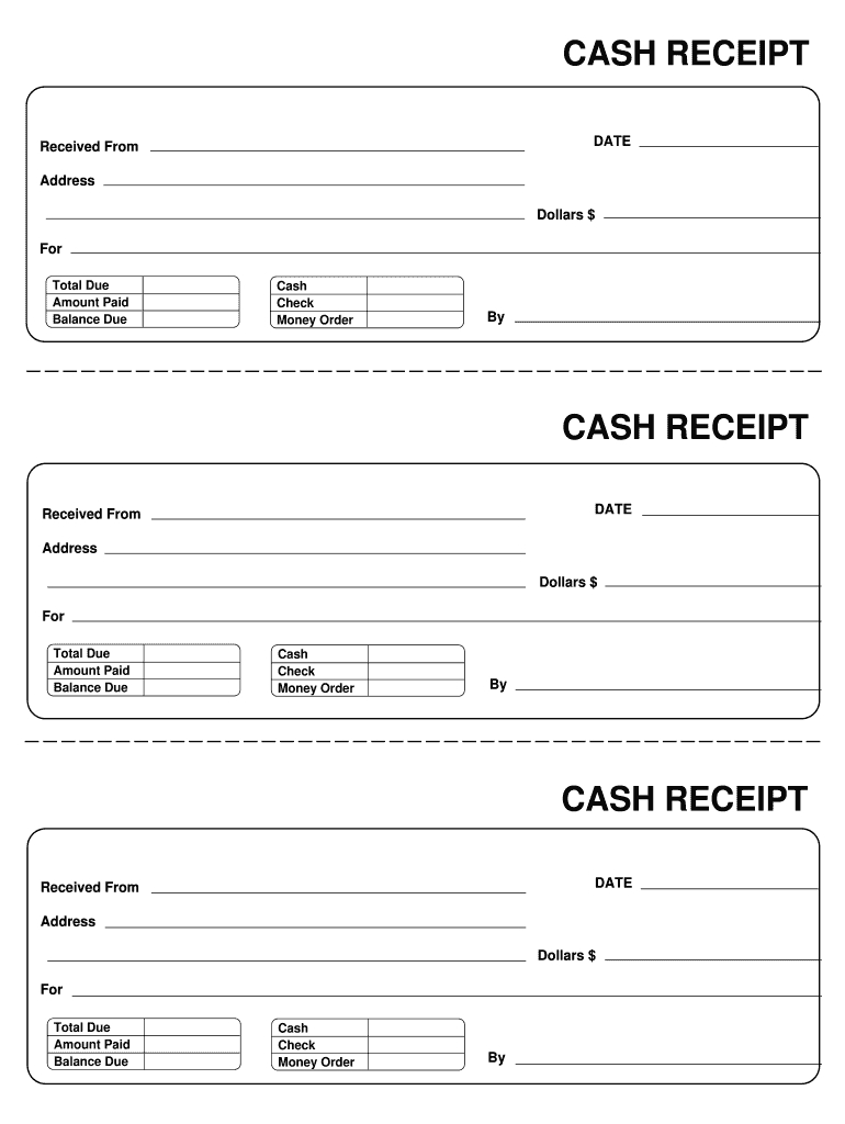 Receipt Template – Fill Out And Sign Printable Pdf Template | Signnow Regarding Blank Money Order Template