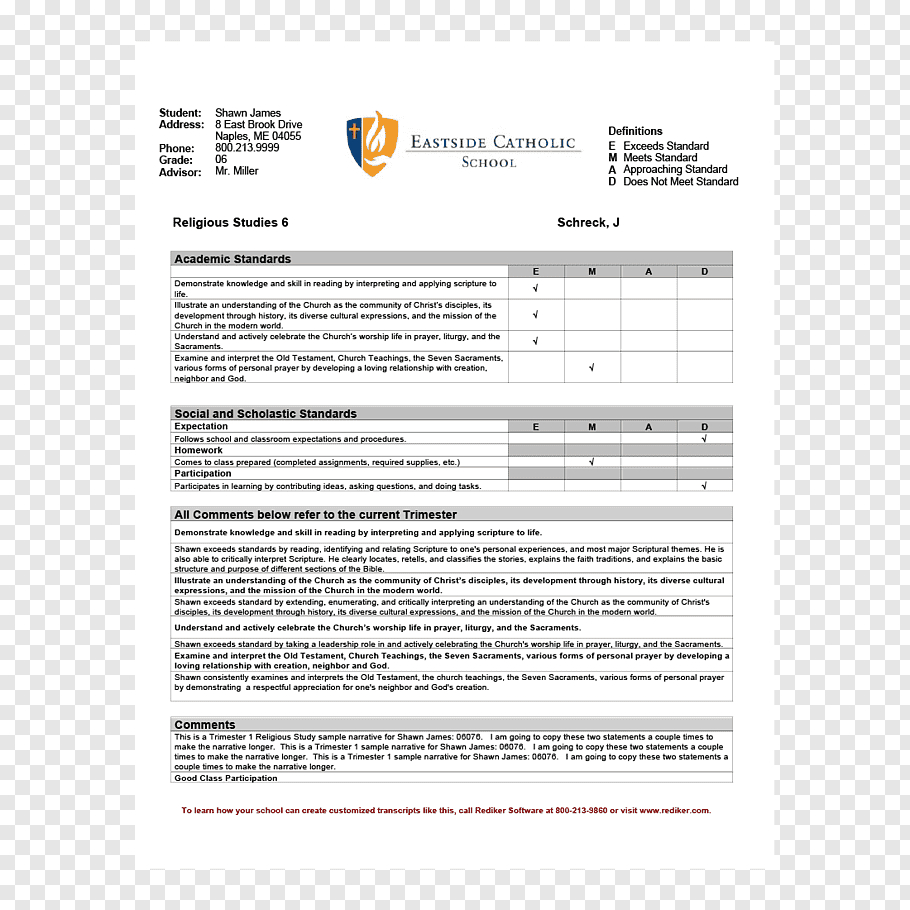 Report Card Middle School Template National Secondary School Intended For Report Card Template Middle School