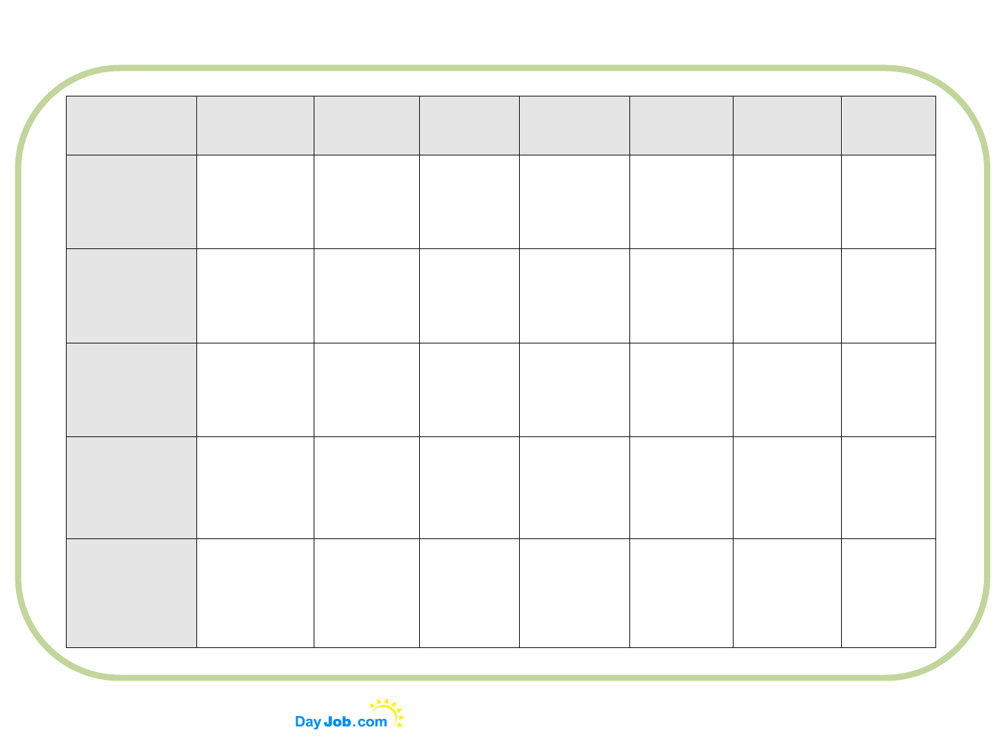 Revision Timetable Templates – Calep.midnightpig.co Pertaining To Blank Revision Timetable Template