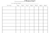 Reward Chart Templates - Word Excel Fomats with regard to Reward Chart Template Word