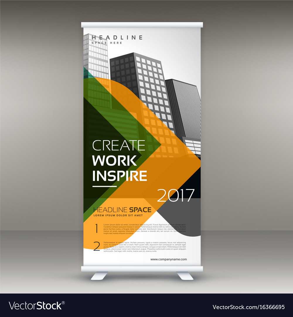 Roll Up Banner Stand Template Design Intended For Banner Stand Design Templates