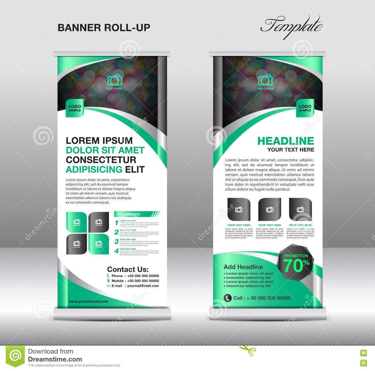 Roll Up Banner Stand Template, Stand Design,banner Template For Banner Stand Design Templates