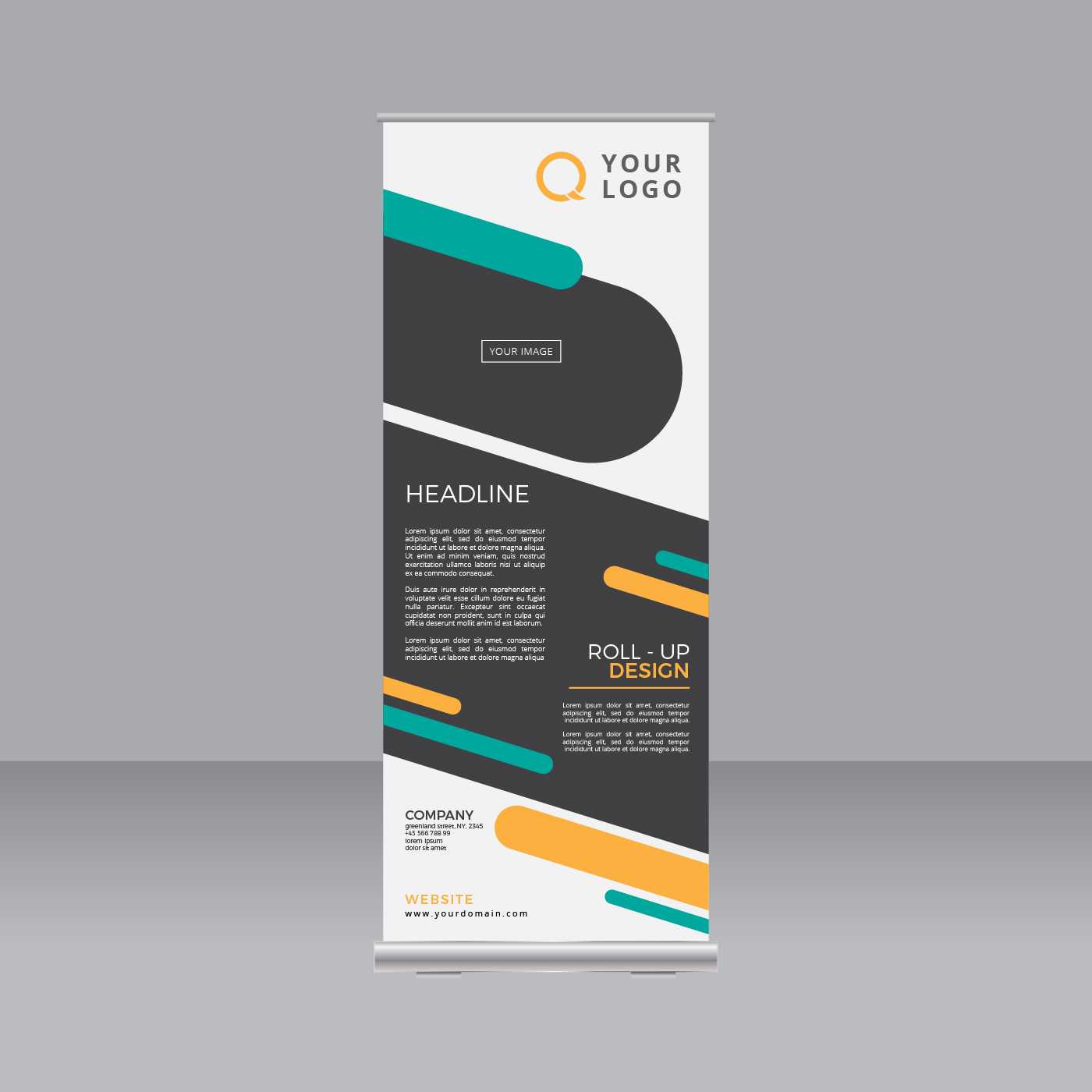Roll Up Design Free Vector Art – (35,206 Free Downloads) For Retractable Banner Design Templates