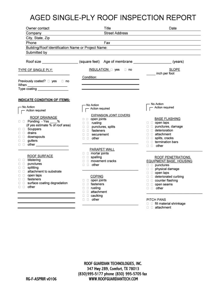 Roof Report Template Fill Online, Printable, Fillable In Thermal