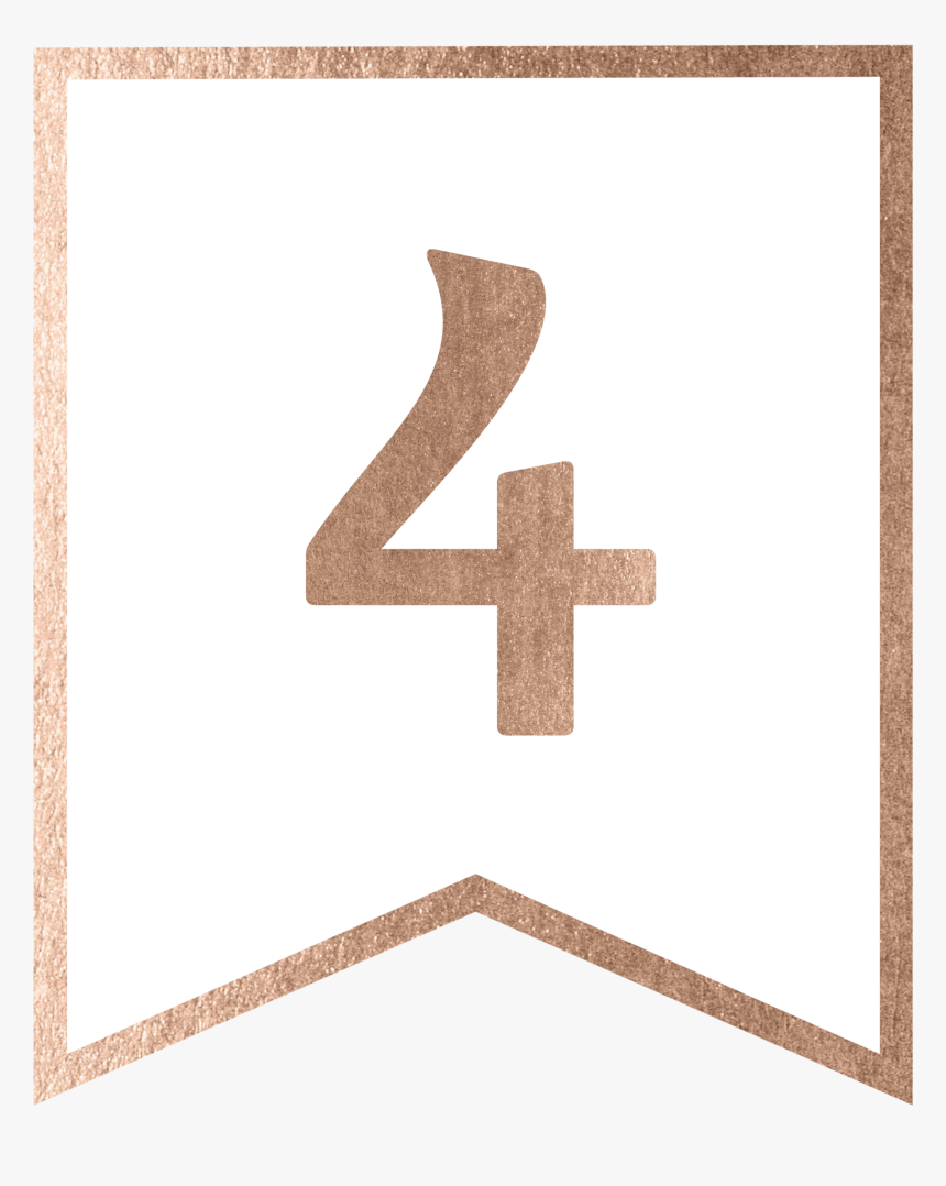 Rose Gold Banner Template Free Printable – Letter H Rose Intended For Printable Letter Templates For Banners