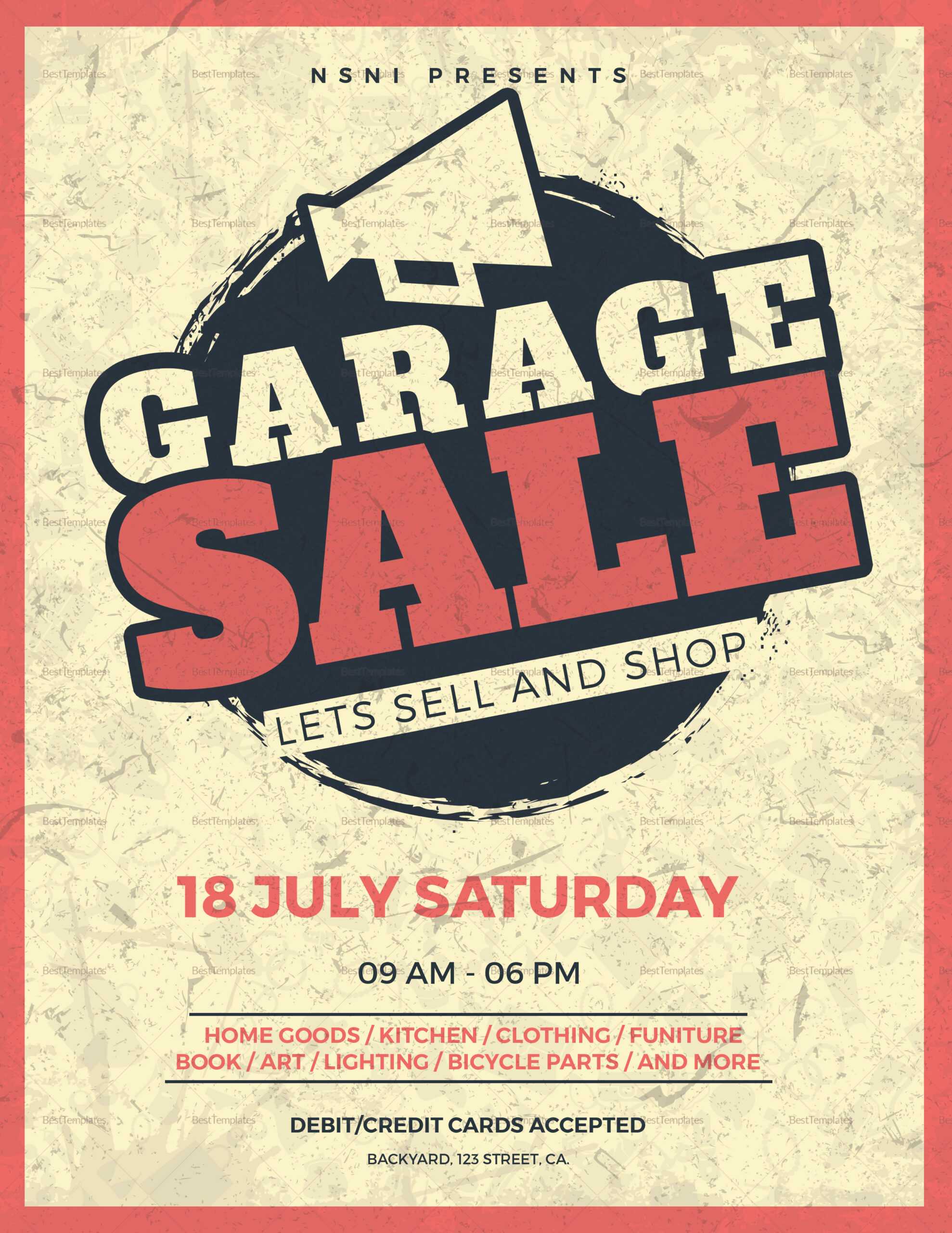 Sale Flyer – Calep.midnightpig.co Within Garage Sale Flyer Template Word