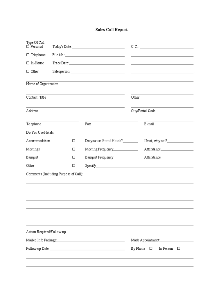 Sales Call Report Template – 3 Free Templates In Pdf, Word Within Sales Call Report Template Free