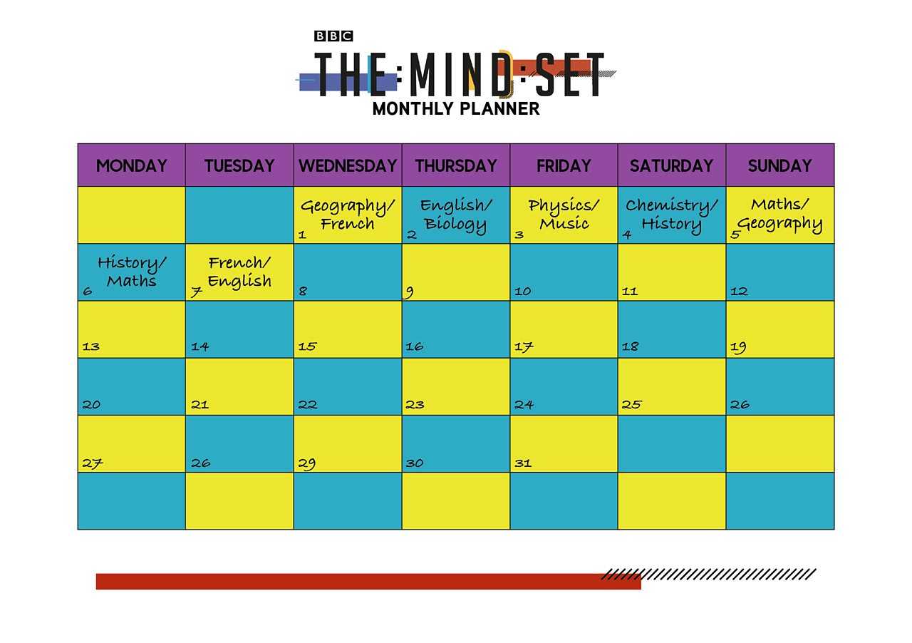 Sample Revision Timetable - Dalep.midnightpig.co Inside Blank Revision Timetable Template