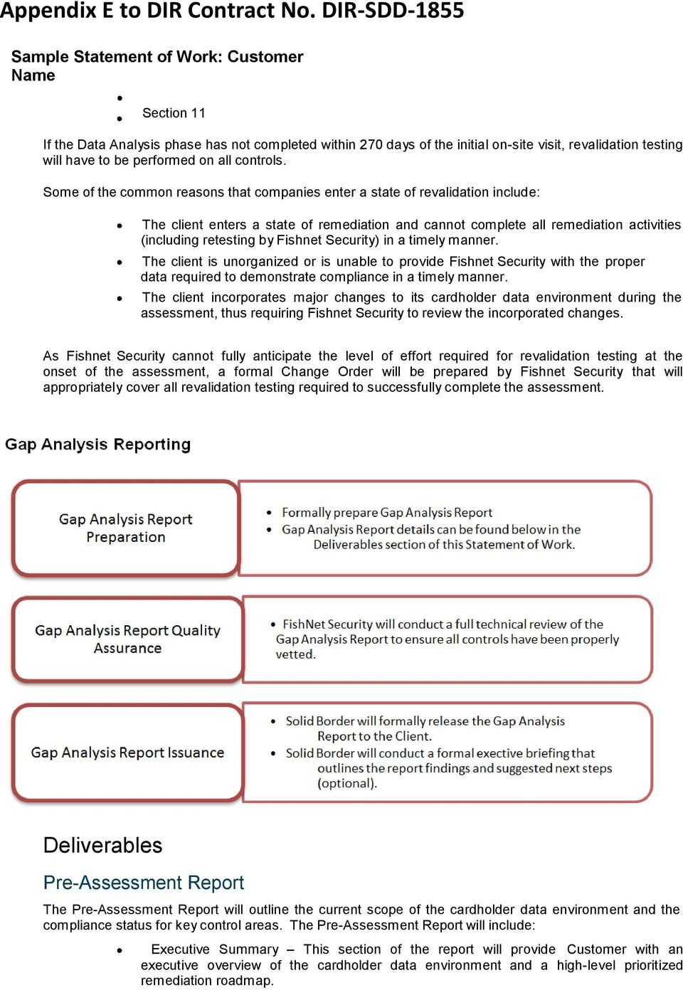 Sample Statement Of Work – Pdf Free Download Inside Pci Dss Gap Analysis Report Template