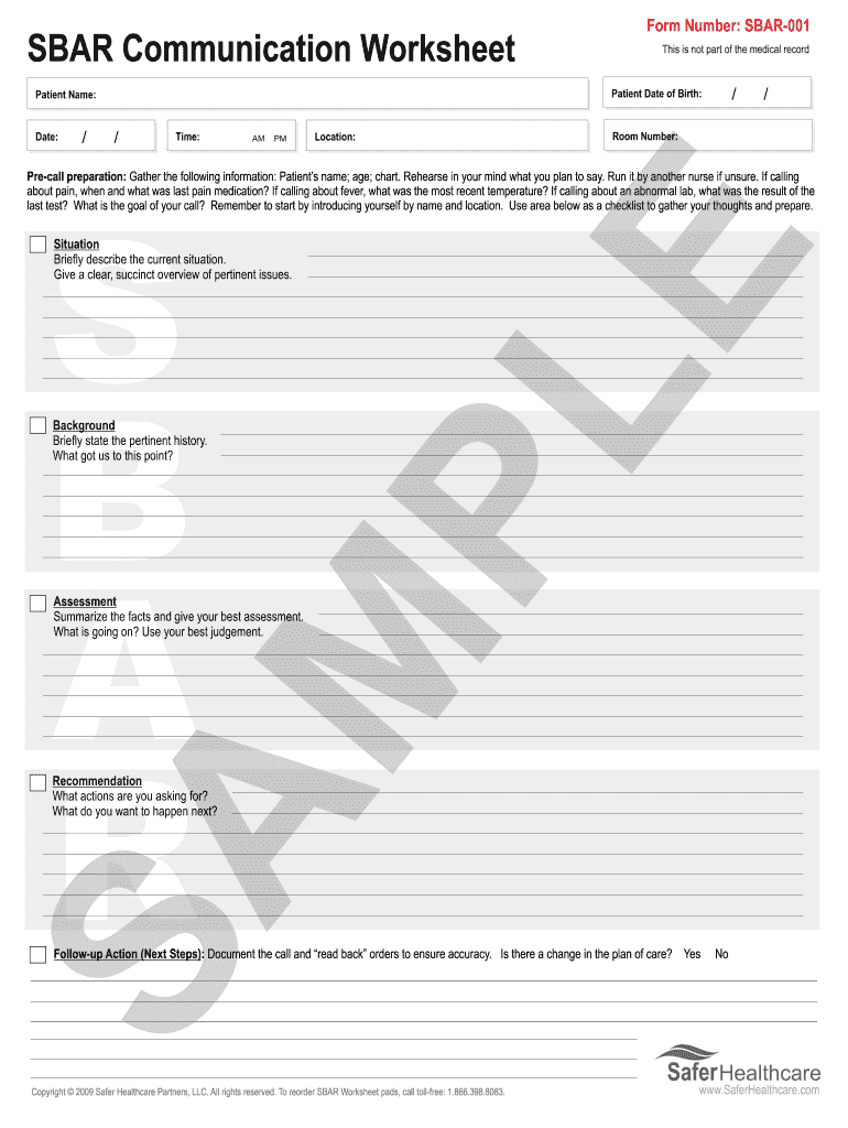 Sbar Tool Template Word Document – Fill Online, Printable With Sbar Template Word