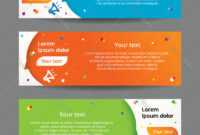 Set Of Web Banner Templates within Website Banner Templates Free Download