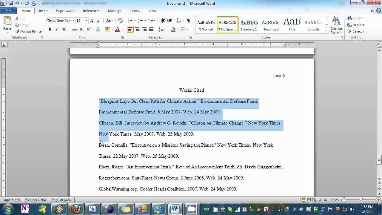 Setting Your Essay To Mla Format In Word With Mla Format Word Template