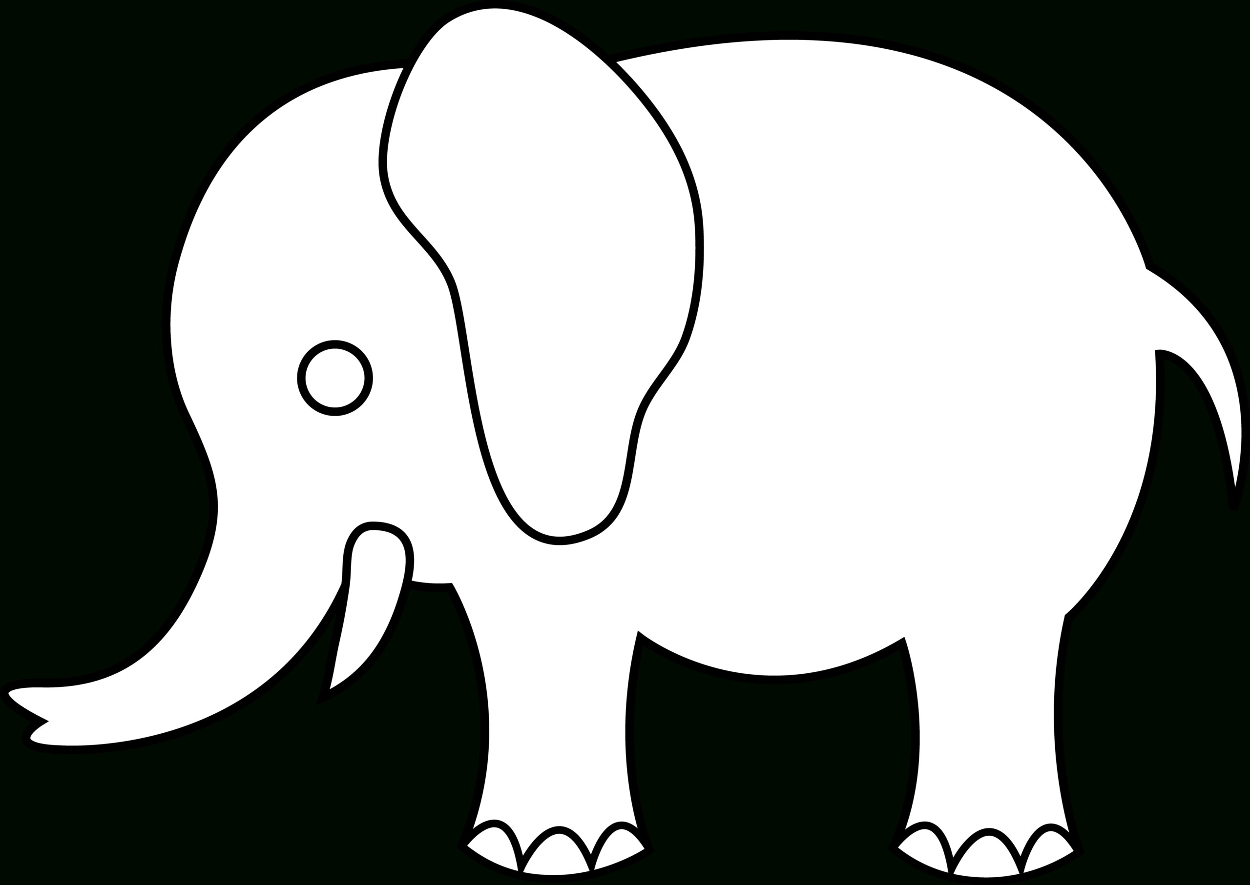 Shapes Clipart Elephant, Picture #1691753 Shapes Clipart Inside Blank Elephant Template