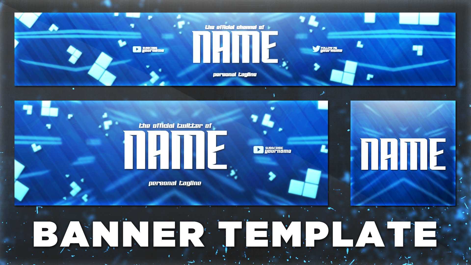 Sick Youtube Banner Template Psd (Photoshop Cc + Cs6) | Free In Banner Template For Photoshop