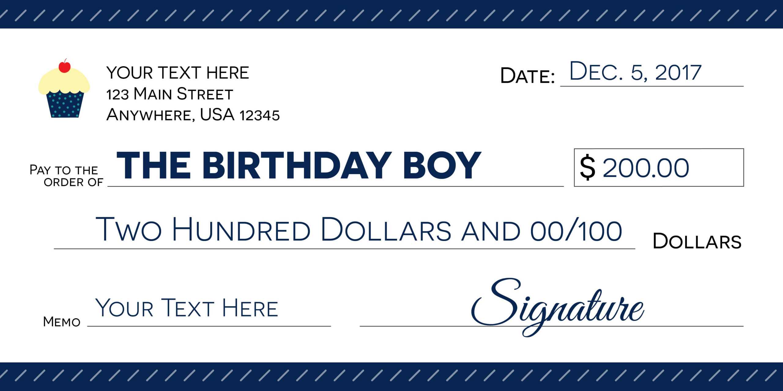 Signage 101 – Giant Check Uses And Templates | Signs Blog With Customizable Blank Check Template