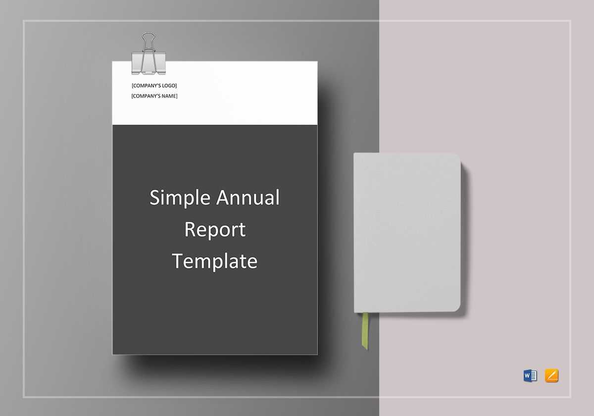 Simple Annual Report Template – Calep.midnightpig.co For Simple Report Template Word