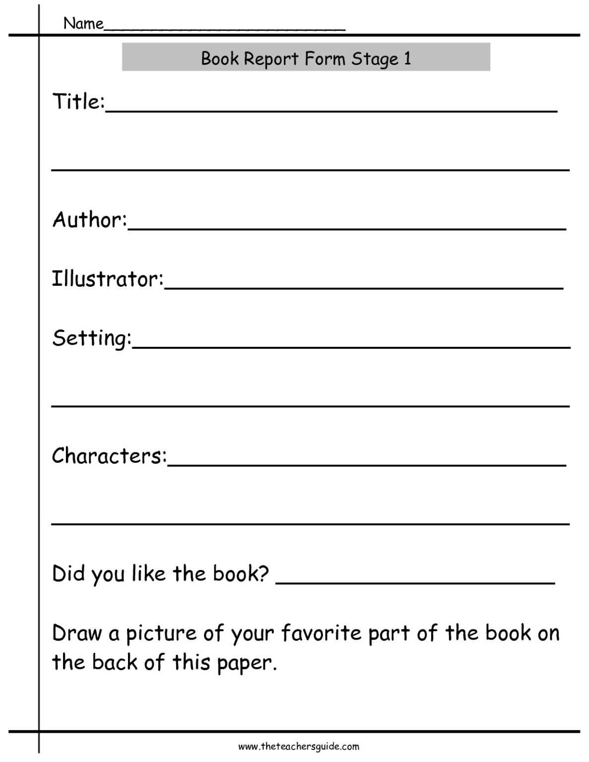 Simple Book Report Templates Calep.midnightpig.co pertaining to Book