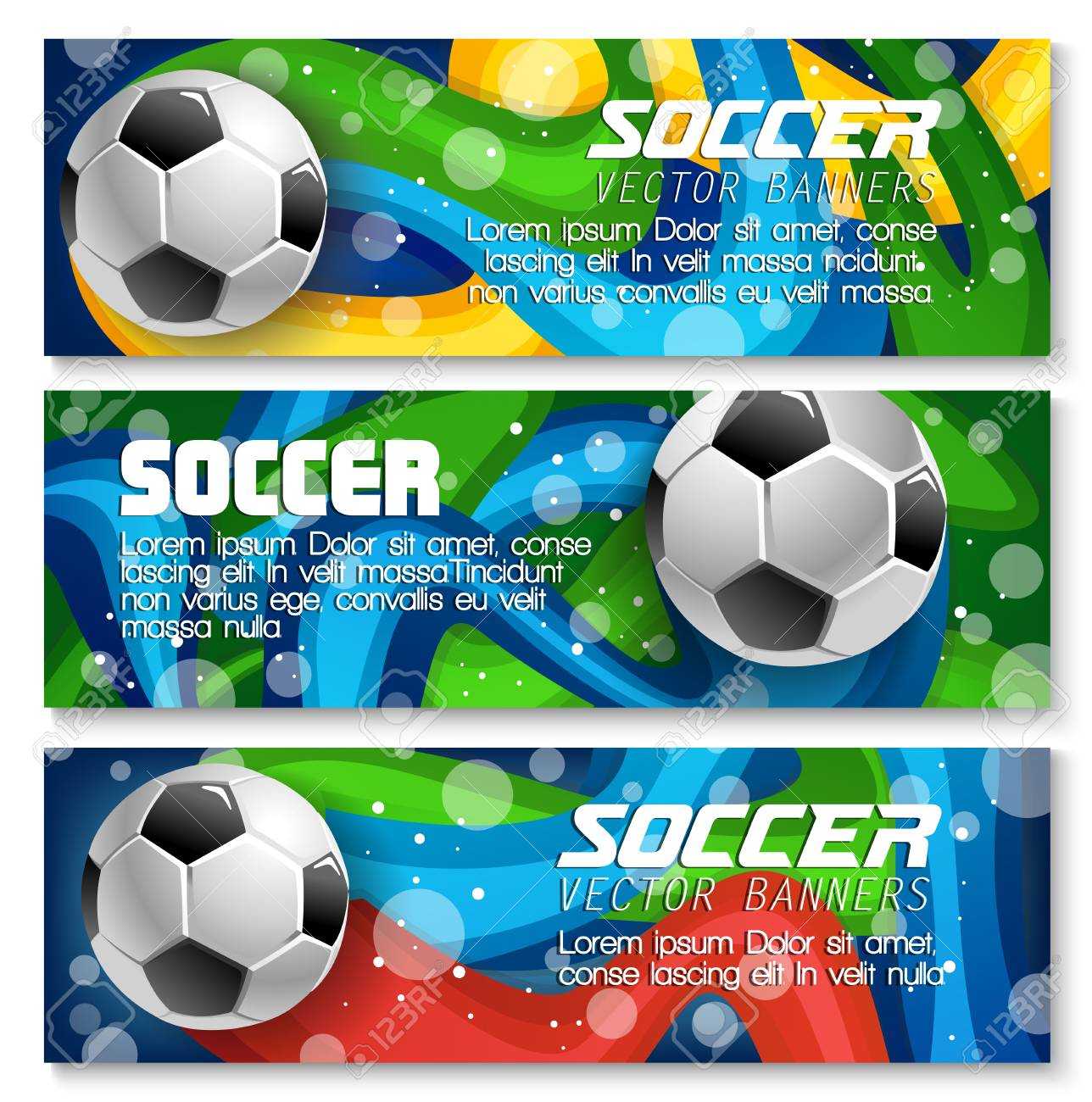 Soccer Banners Background Templates Design For Football Sport.. Throughout Sports Banner Templates