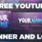 Space Youtube Banner Template + Logo (Photoshop Psd) | Free Download 2017 With Youtube Banners Template