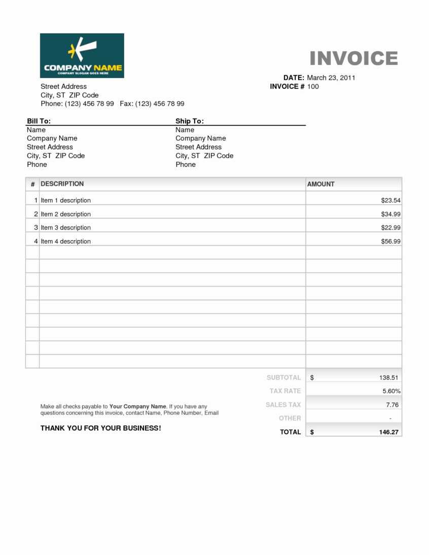 Spreadsheet Invoice Free Template Download Word Pro Forma With Regard To Free Proforma Invoice Template Word