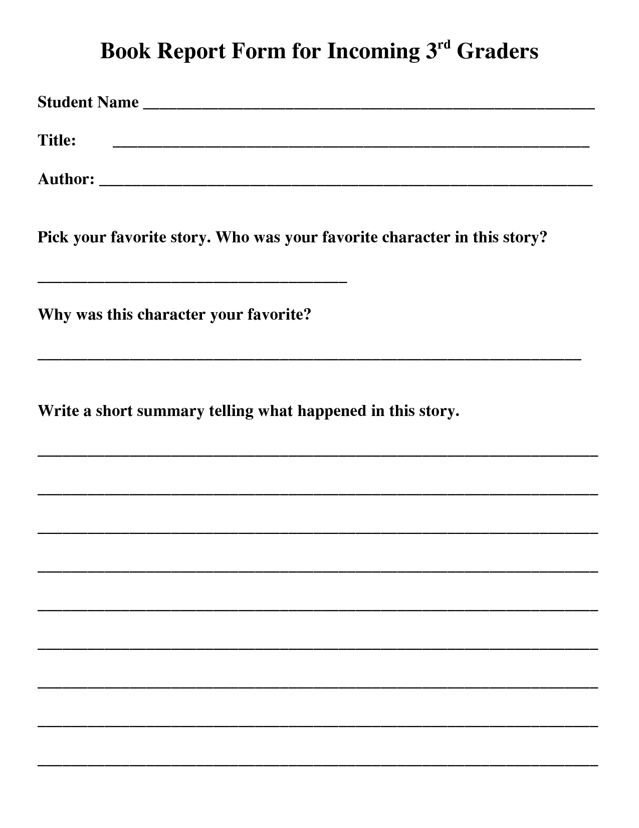 State Report Worksheet | Printable Worksheets And Activities Pertaining To Book Report Template 5Th Grade