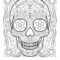 Sugar Skull Drawing Template At Paintingvalley | Explore Intended For Blank Sugar Skull Template